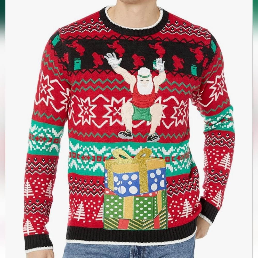 Blizzard Bay Men's Long Sleeve Ugly Christmas Sweater/ M